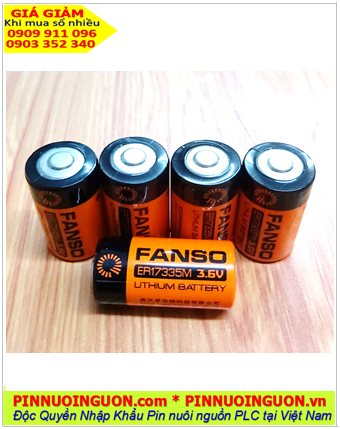 Pin Fanso ER17335M; Pin ER17335M ER17330V; Pin Nuôi nguồn Fanso ER17335M lithium 3.6v 2/3A 1700mAh chính hãng